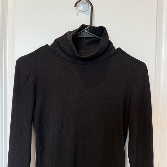 OGL Womens Mock Neck Ribbed Sweater Size Small Minimalist Capsule Everyday Soft - Picture 2 of 6